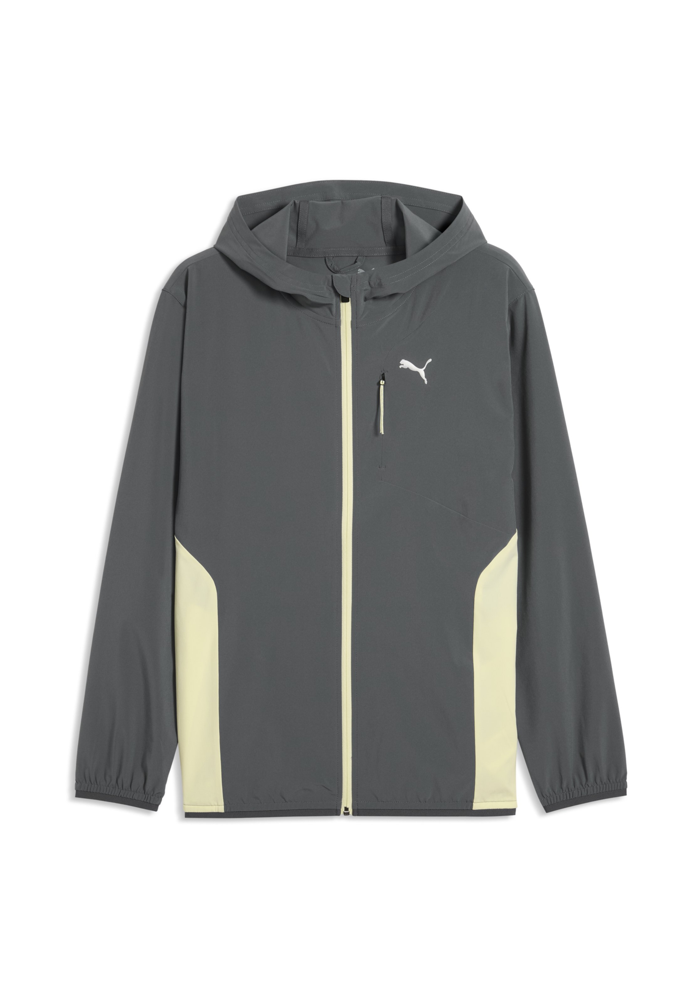 Puma FLEX STRETCH - Sportovní bunda - galactic gray-apple spritz