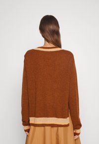 Rejina Pyo Stickad tröja - brown