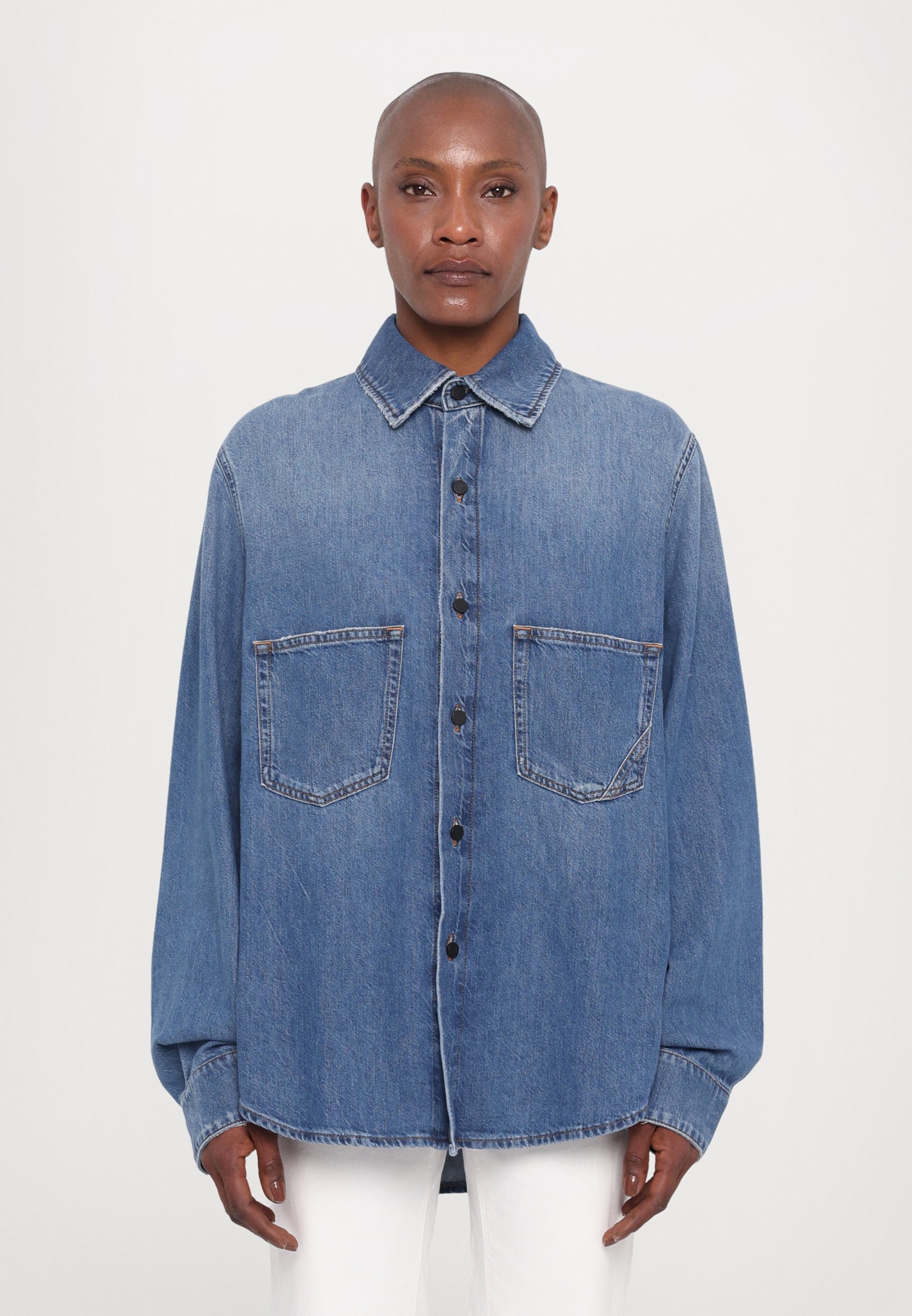 3x1 ESSENTIAL SHIRT - Denim jacket - marlin/blue - Zalando.co.uk