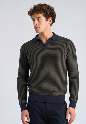 Lindbergh V-NECK  - Striktrøje - army