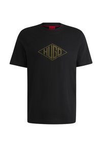 DALENDI - Nyomott mintás póló - black