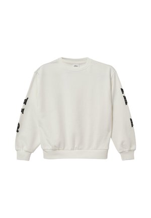 MIT PRINT AUF ÄRMELN UND RÜCKEN - Mikina - creme