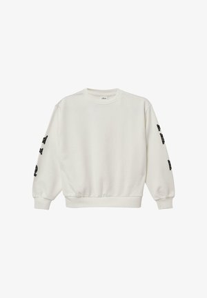 MIT PRINT AUF ÄRMELN UND RÜCKEN - Športni pulover - creme