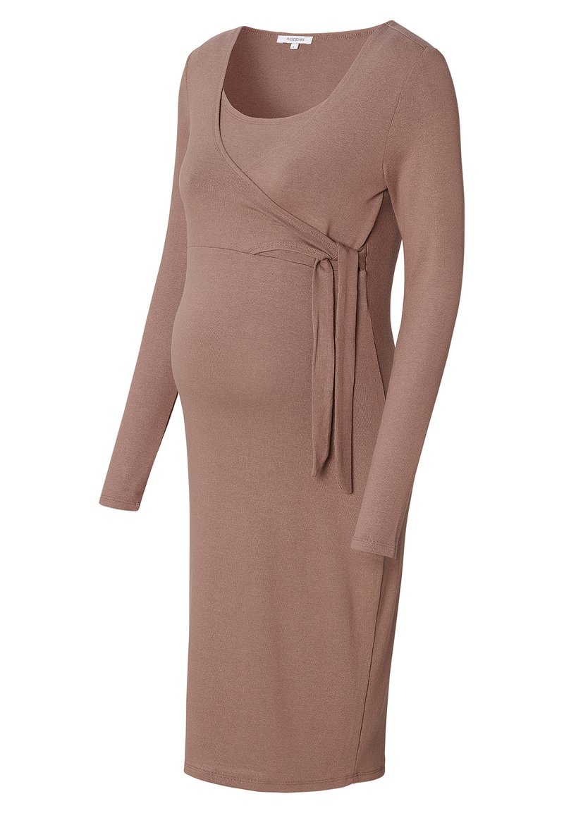 Noppies Gebreide jurk beige mêleerd