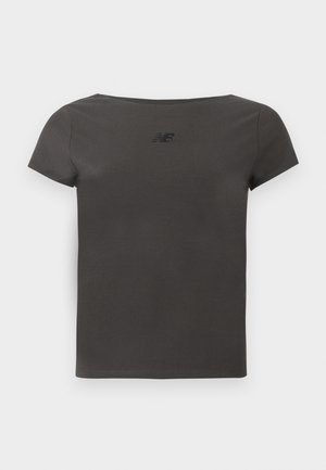 New Balance, OPEN BACK FITTED - Βασικό μπλουζάκι - black cement