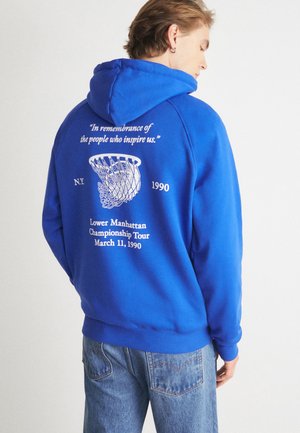 Les Deux TOURNAMENT HOODIE - Hoodie - blue/white