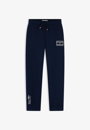 Tommy Hilfiger, OUTLINE FLAG UNISEX - Pantalon de survêtement - dark night navy