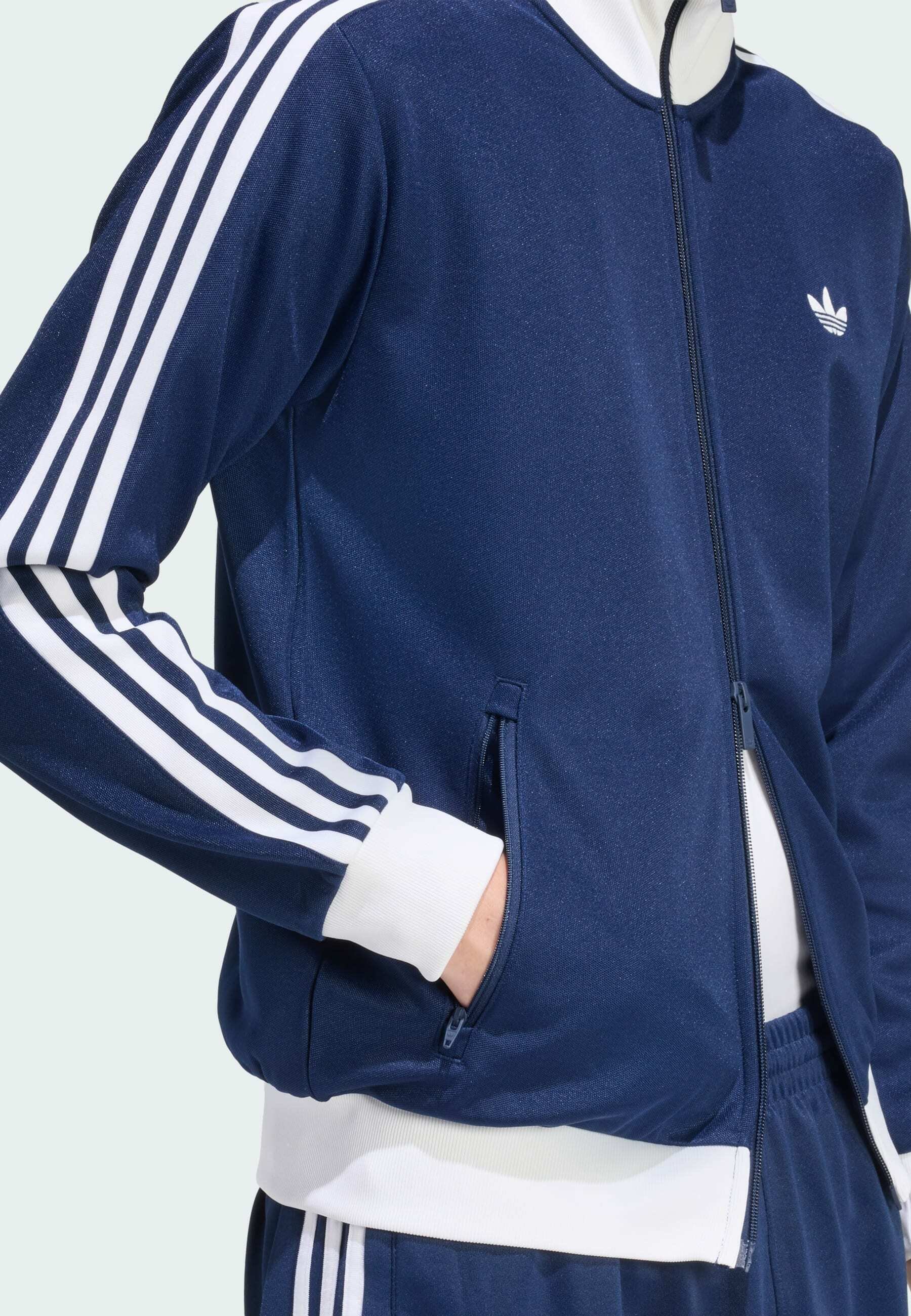 adidas Originals BECKENBAUER TT - Zip-up sweatshirt - night indigo
