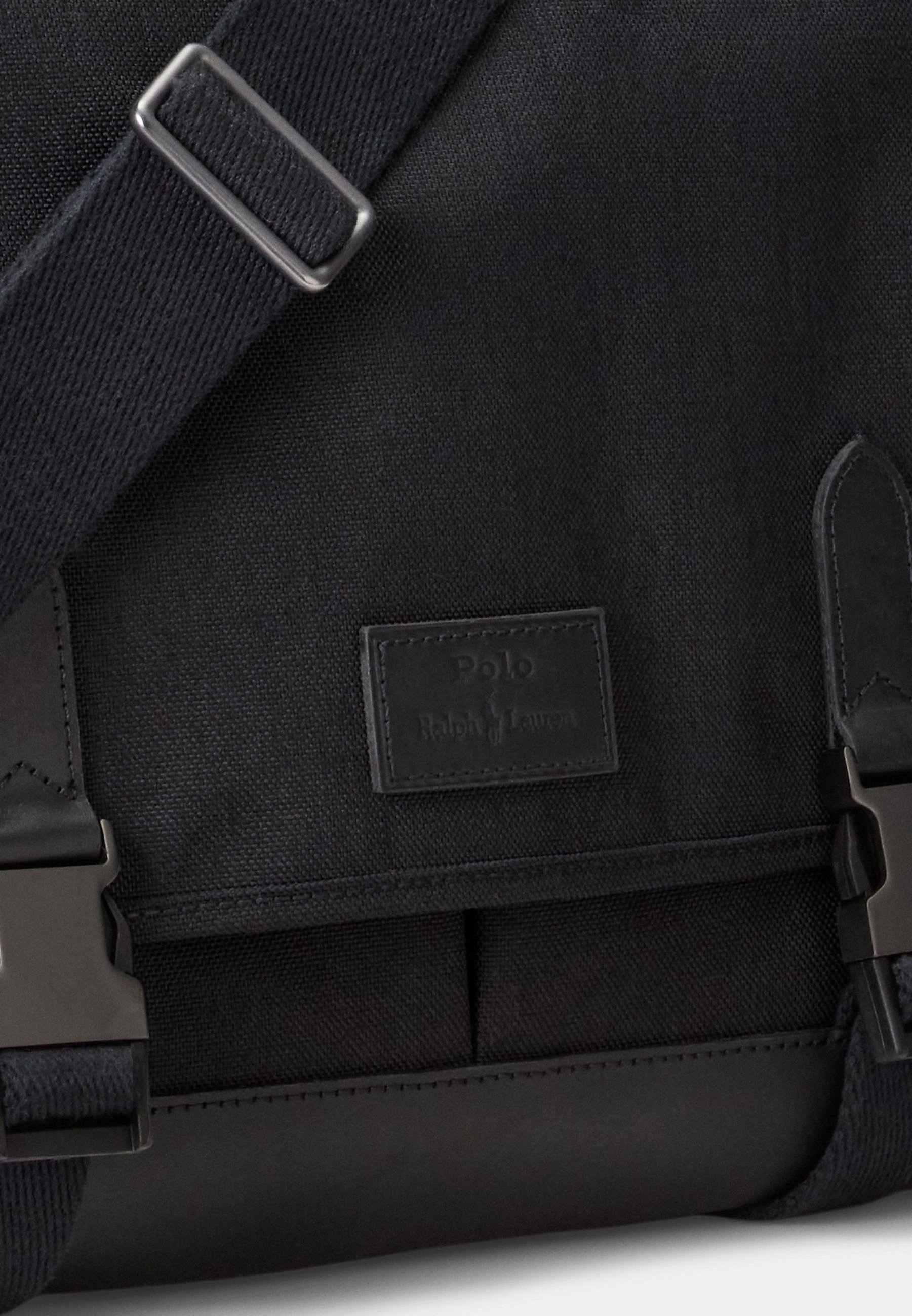 Polo Ralph Lauren LEATHER-TRIM TRAVEL MESSENGER BAG - Cross body