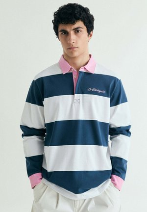 Scalpers, SCALPERS CHIRINGUITO POLO LS TEE - Camiseta de manga larga - off white navy