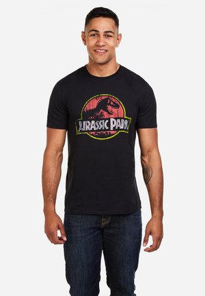 Cotton Soul, JURASSIC PARK DISTRESSED LOGO - Print T-shirt - black