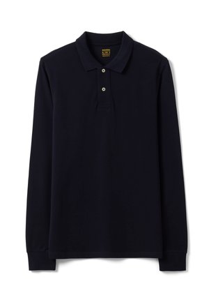 OVS, LONG-SLEEVED PIQUÉ POLO SHIRT, REGULAR FIT - Poloshirt - night blue