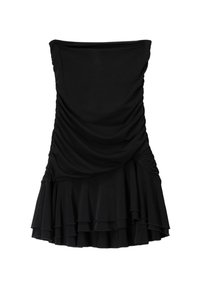 DRAPED WITH RUFFLES   - Hverdagskjole - black