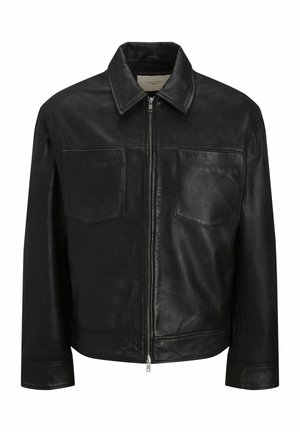 Jack & Jones, Veste en cuir - black
