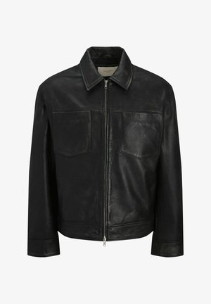 Jack & Jones, Veste en cuir - black