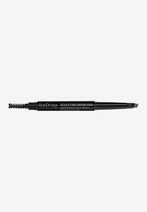SCULPTING BROW PEN WITH BRUSH - Eyebrow pencil - medium brown