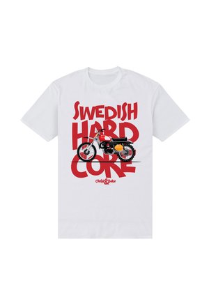 Henry Tiger, CRASH & BURN SWEDISH HARDCORE - T-shirts print - white