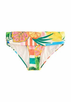 ROLL TOP FIT  - Slip bikini - red green tropical
