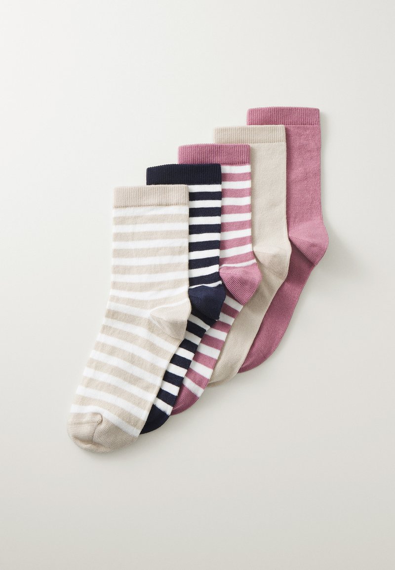 Anna Field 5 PACK - Socks - mauve/dark vlue/beige