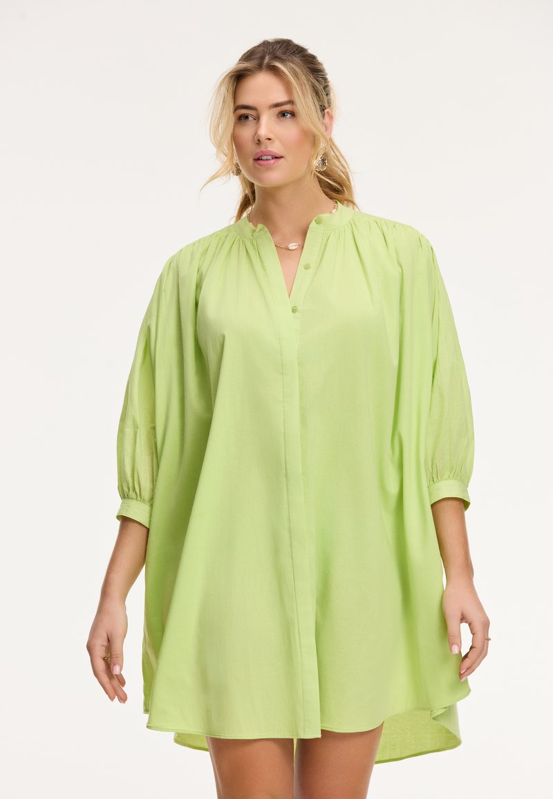slim fit dress slacks Hancock Women Green Solid Pure Cotton Satin Slim Fit Formal Shirt