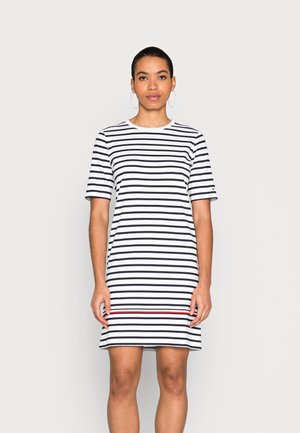 SHORT DRESS - Jersey dress - white desert sky
