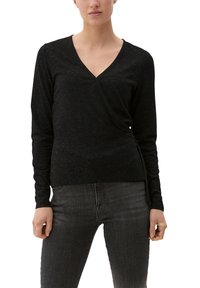 s.Oliver ZUM WICKELN - Langarmshirt - schwarz