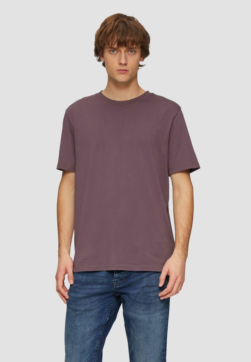 QS RUNDHALSAUSSCHNITT - T-shirt basic - lavendel