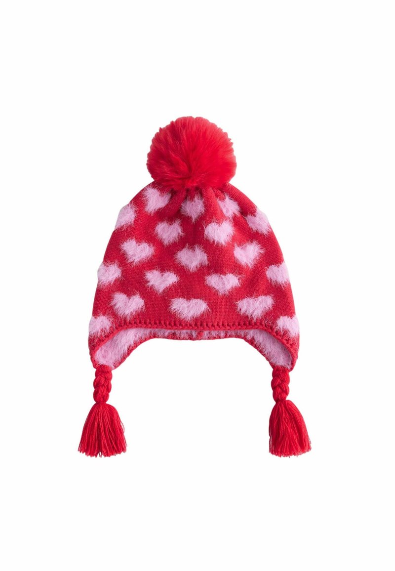 Next Mössa - red pink heart