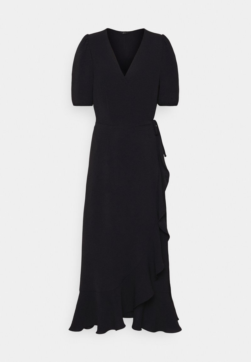 ONLY Tall ONLMETTE WRAP MIDI DRESS - Day dress - black - Zalando.ie