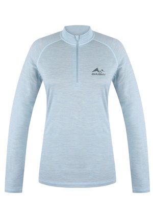 MEROW ZIP - Long sleeved top - faded mint