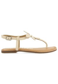 Gioseppo FUCSIA  ADORNO DE FLOR VELCAN VELCAN - Sandalias de dedo - off white