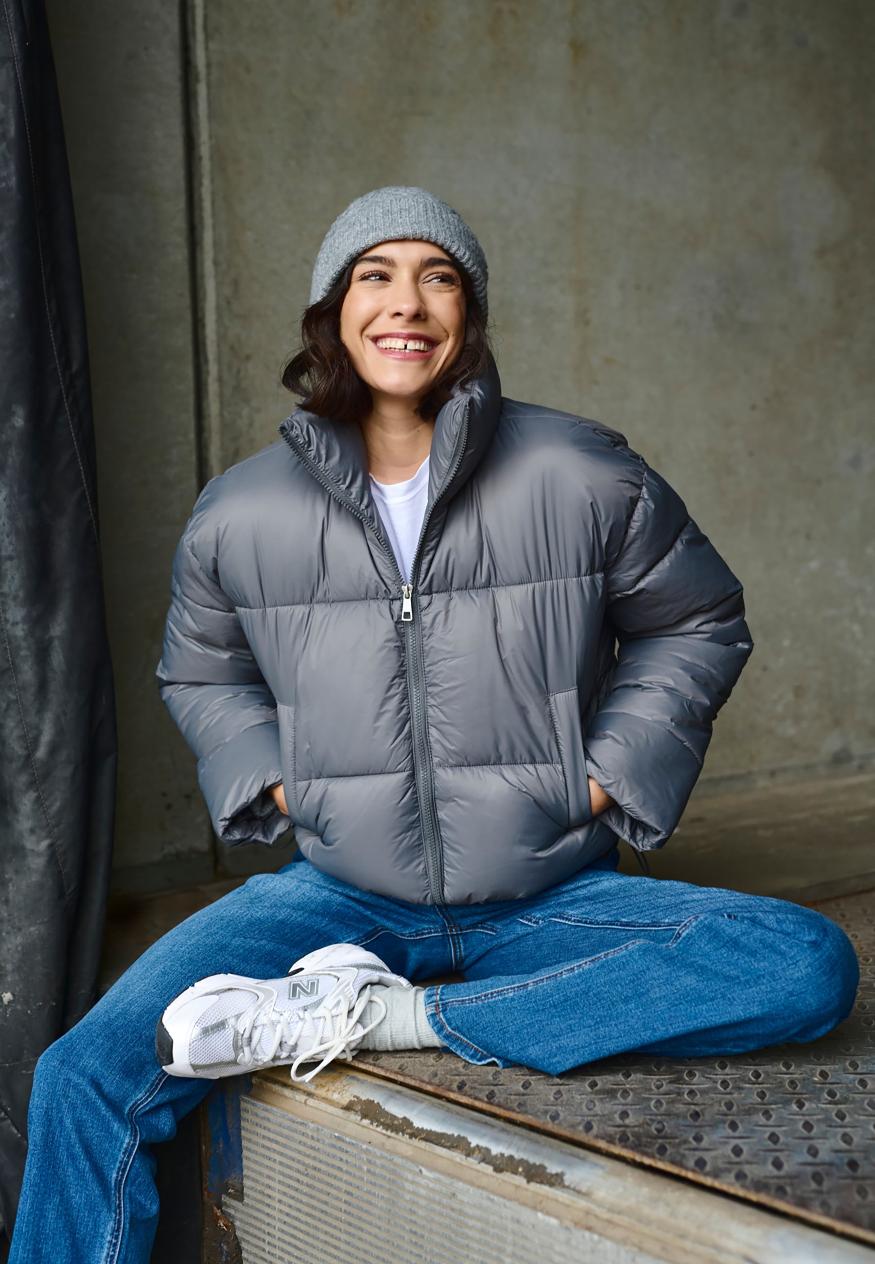 Kaffe KAVICTORIA - Winter jacket - thunderstorm/grey - Zalando.ie