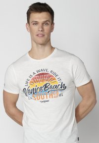 Koroshi SHORT SLEEVE  - Apdrukāts T-krekls - crudo  off white