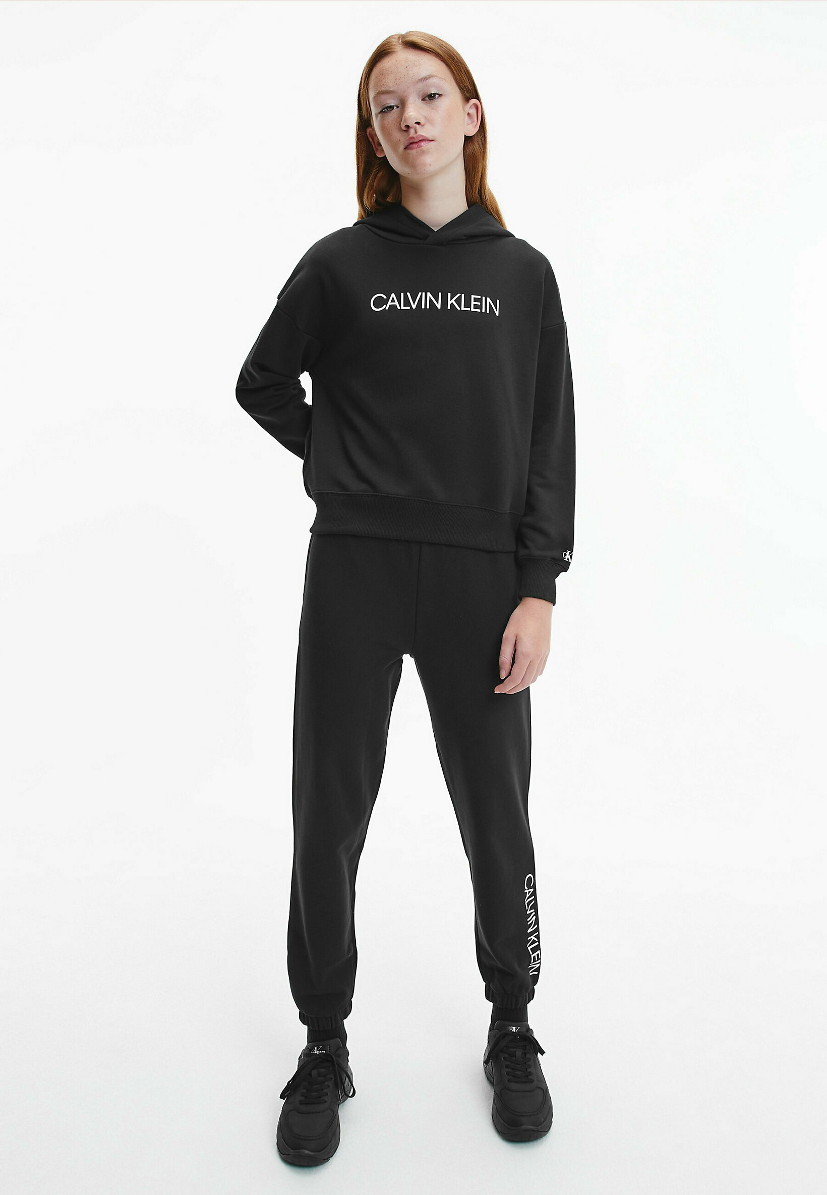 Calvin Klein Jeans Felpa con cappuccio - ck black/nero - Zalando.it