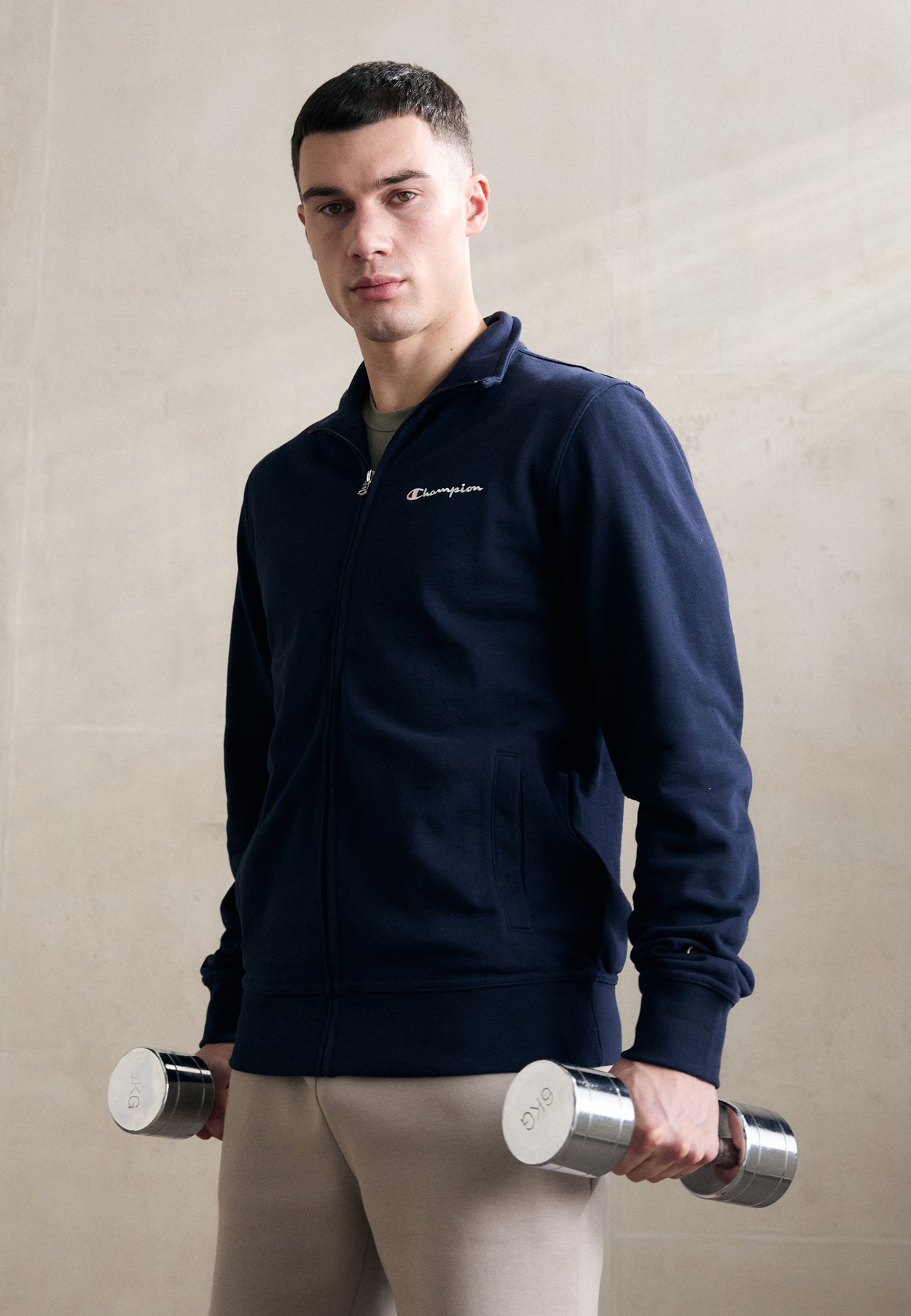 ICONS FULL ZIP WITH SMALL LOGO