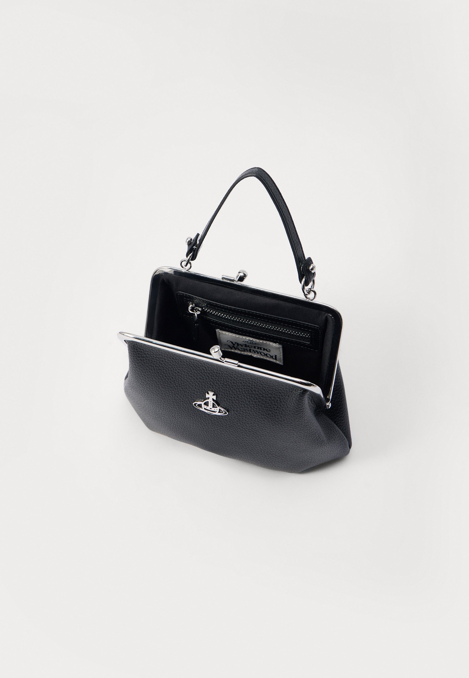 バッグ Vivienne Westwood Leather Hand Bag Vivienne Westwood GRANNY FRAME PURSE - Handbag - black - Zalando