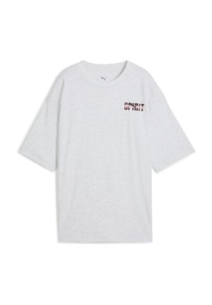 Print T-shirt - alpine snow melange