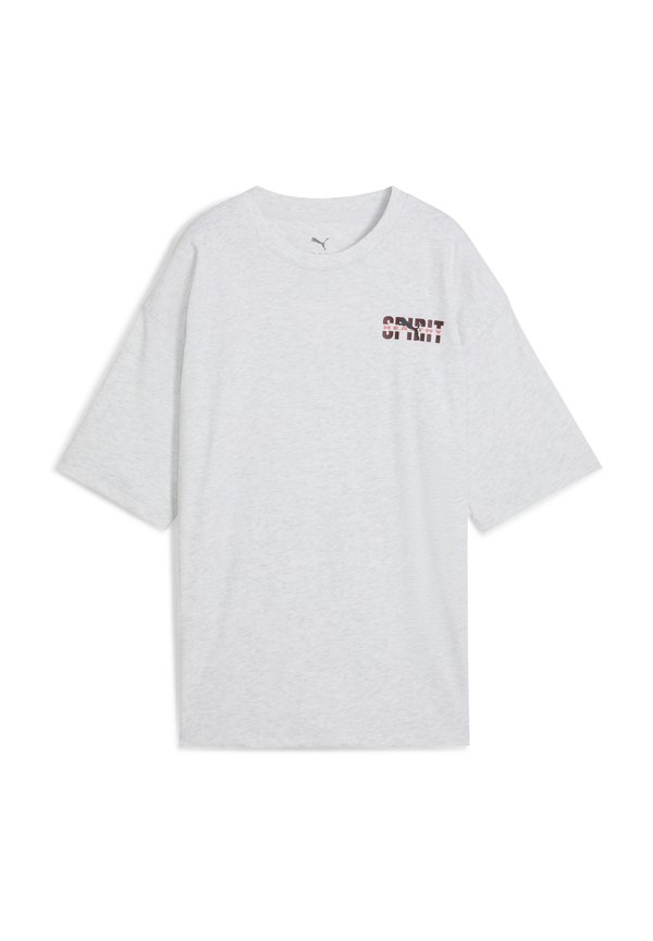 T-Shirt print - alpine snow melange