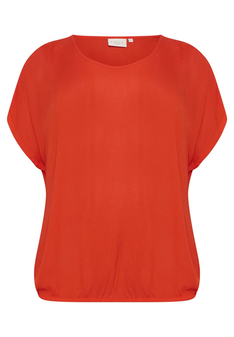 Kaffe Curve KCAMI STANLEY SS - T-shirt - bas - fiery red/röd - Zalando.se