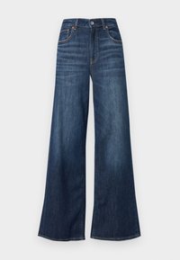 American Eagle SUPER HIGH RISE BAGGY WIDE LEG - Traperice opuštenog kroja - dark clouds