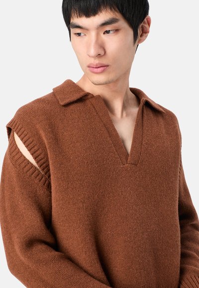 CAMPERLAB Stickad tröja - mittelbraun