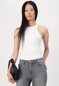ONLY ONLBLUSH RHINESTONE - Skinny džíny - medium grey denim