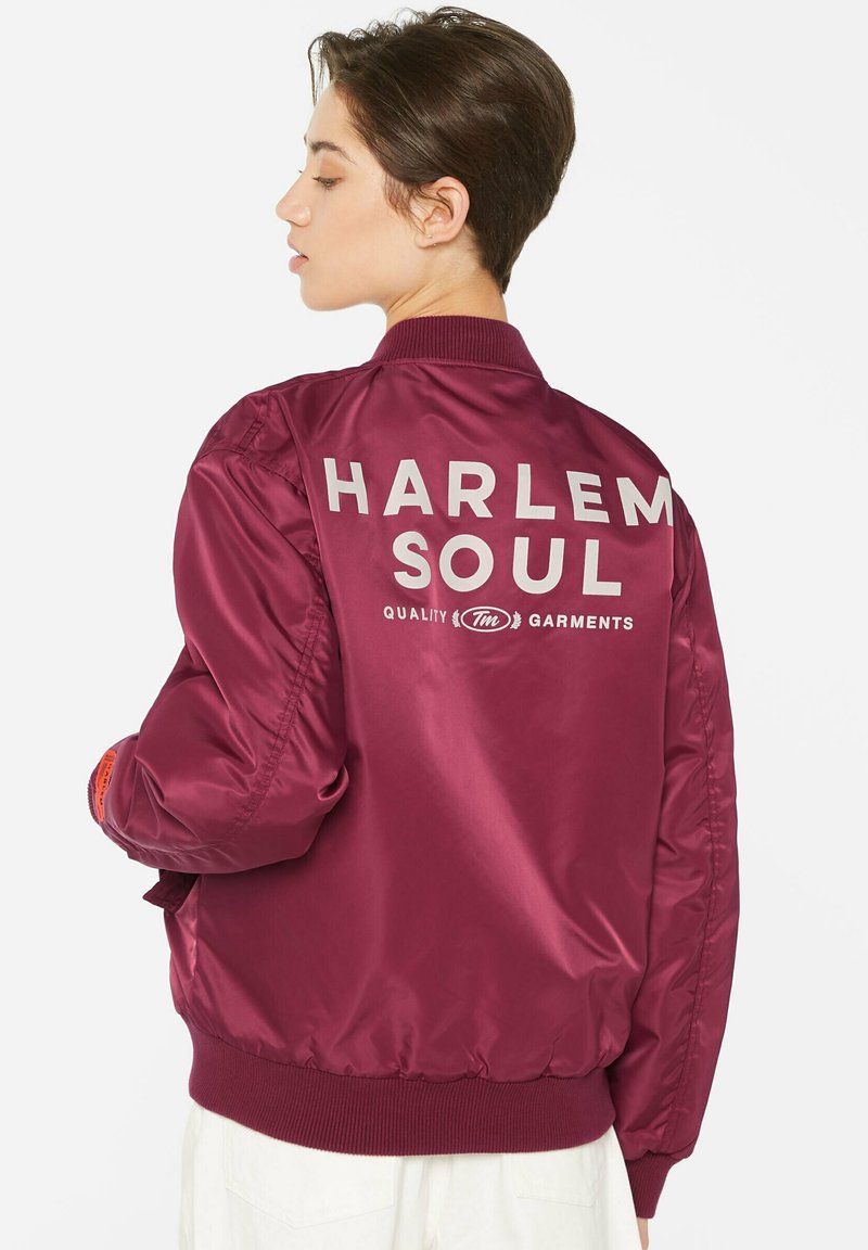 Harlem Soul TAY-LOR PRINTED - Bomber Jacket - grape