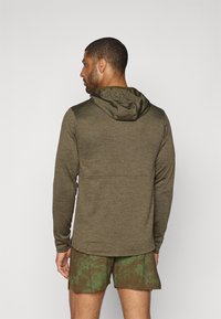 New Balance GRID HOODED FULL ZIP - Løpejakke - woodland heather