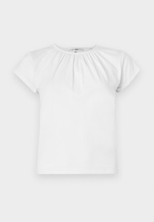 FRAME THE GATHERED TEE - Paprasti marškinėliai - white