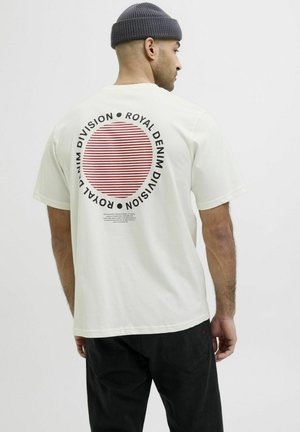 RÜCKEN RUNDHALS  - T-Shirt print - cloud dancer