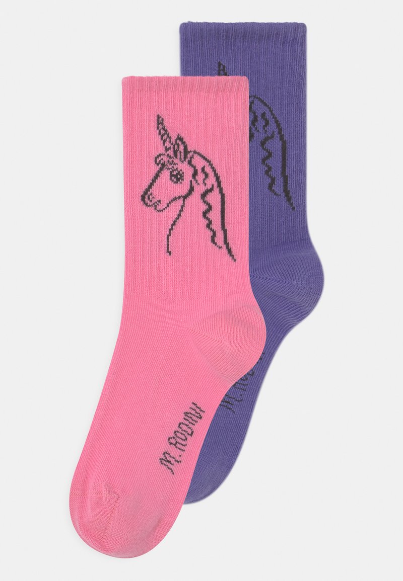 Mini Rodini SCOTTISH UNICORNS UNISEX 2 PACK - Κάλτσες - pink
