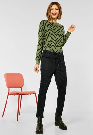 MIT COATING - Slim fit jeans - schwarz