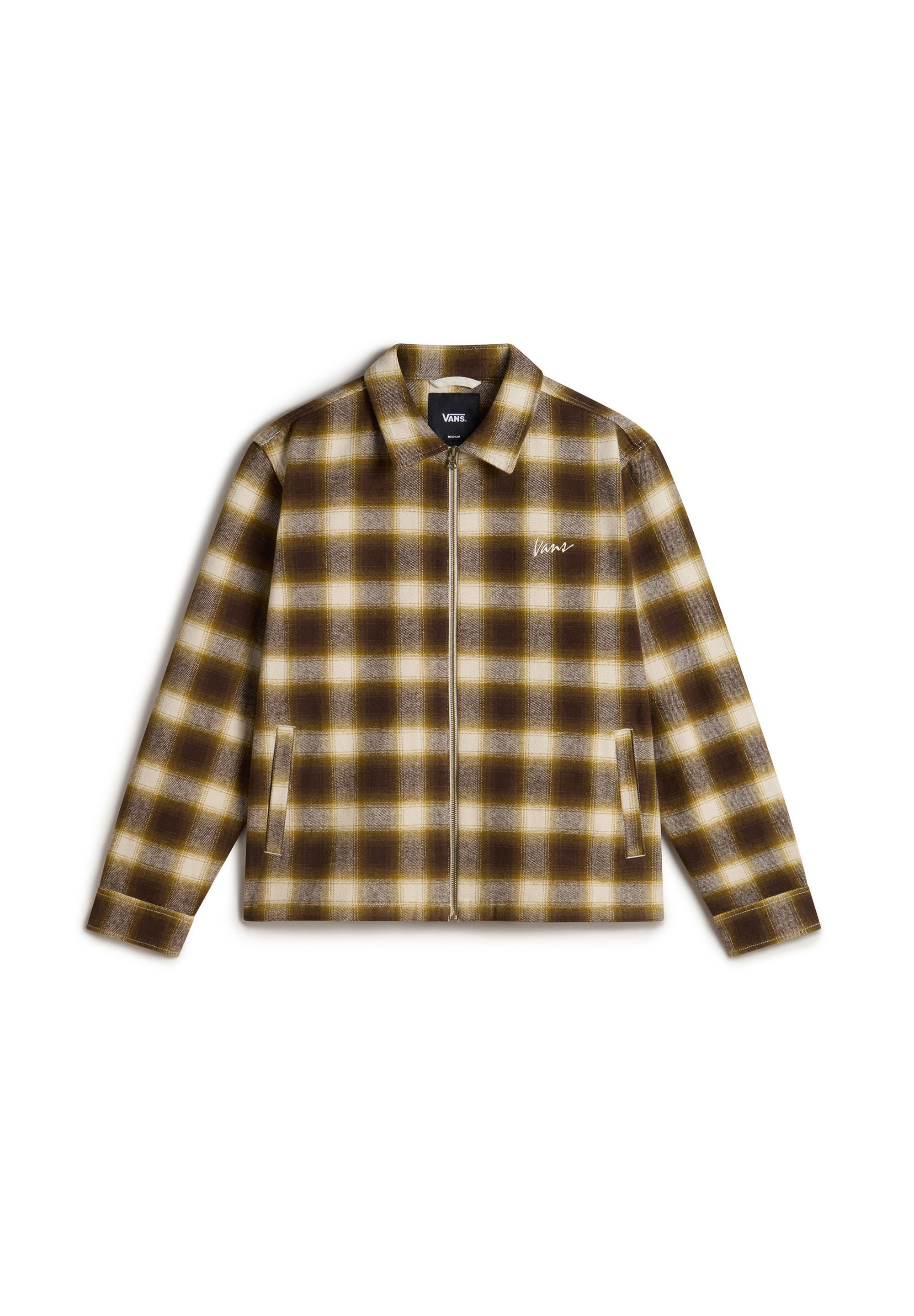 Vans CRESTMONT PLAID SHACKET - Lehká bunda - light beige