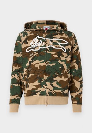 Icecream, RUNNING DOG WOODLAND CAMO ZIP THROUGH HOOD - Sudadera con cremallera - multi